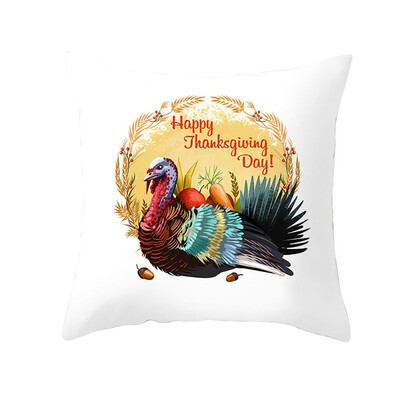 

〖Follure〗Thanksgiving Turkey Pillow Case Cushion Cover Sofa Bed Car Cushion Decor NEW