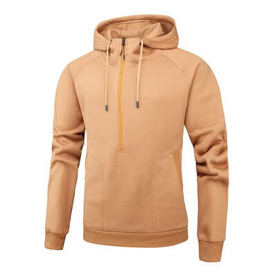 

Toponeto Mens Fashion Casual Trend Solid Color Casual Hooded Sweater