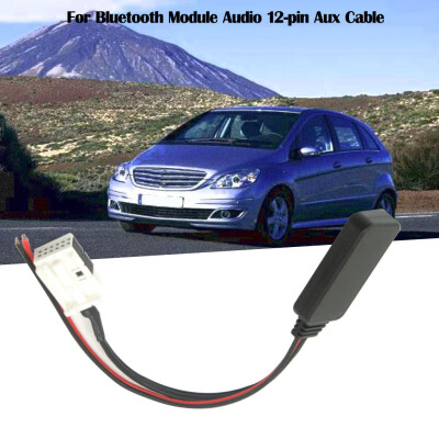 

Tailored For Bluetooth Module Audio 12-pin Aux Cable For Mercedes Comand APS W245 W203
