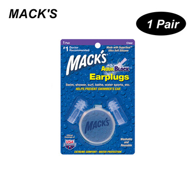 

MACKS 1 Pairs Anti-noise Silicone Earplugs Professional Waterproof Swimming Earplugs Hearing Protection Anti Snore Ear Plugs