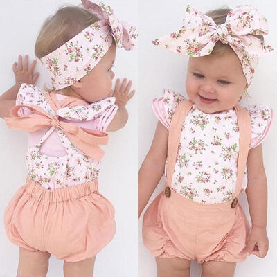 

Newborn Toddler Infant Baby Girl Romper Jumpsuit Bodysuit Outfit Sunsuit Clothes