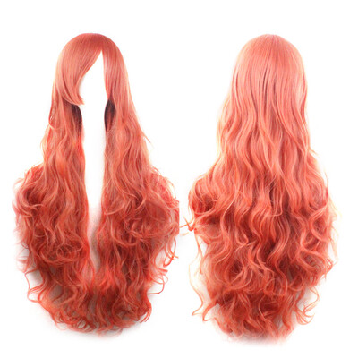

〖Follure〗Cosplay Costume Wigs Women Long Curl Wavy Red Halloween Party Anime Hair