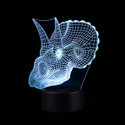 

〖Follure〗Dinosaur LED 3D Illuminated Lamp Optical Desk Night Light With 7 Color Changing