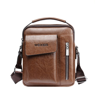 

Man Leather Messenger Bag Famous Brand Male Cross Body Shoulder Business Bags Male Zipper Small Shoulder Bag T2G