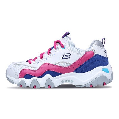 

Skechers Panda Casual Shoes Women DLITES Fashion Strap Retro Stitching 99999672WFUS WhiteRed 37