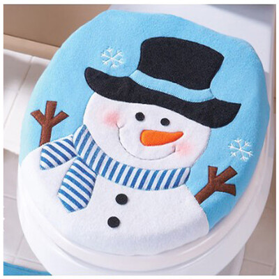 

Siaonvr Christmas Decoration Christmas Snowman Lid Single Toilet Cover