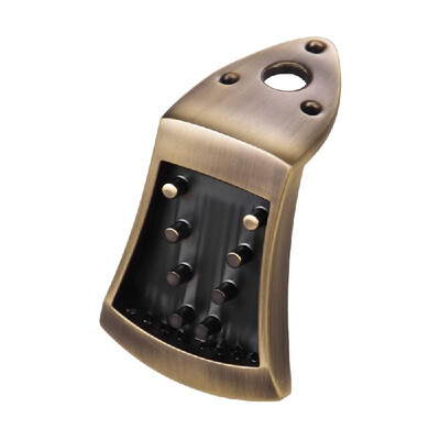 

Metal Triangle Tailpiece Bridge Zinc Alloy for 8-String Arched Top Mandolin with Mounting Screws String Instrument Replacement Par