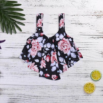 

Roseonmyhand Women Bathing Suits Top Ruffled With High Waisted Bottom Bikini Set