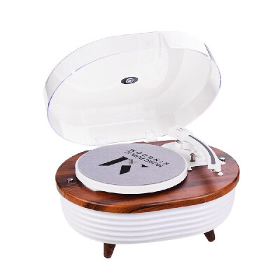 

Colorful Lighting Record Player 2-speed 3345 RPM BT Turntable Built-in Stereo Speaker with Volume Control RCA Output for 7101