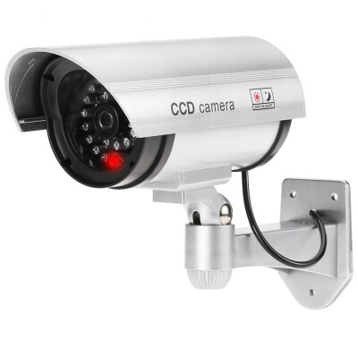 

Simulation Gun Bullet CCTV Camera Fake Dummy Rainproof Security System with LED light for Indoor Outdoor Use