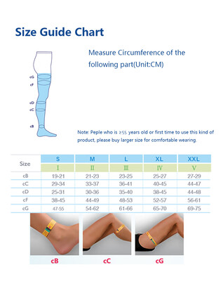 

Carevas Medical Quality 30-40mmHg Graduated Compression Socks Medical Stockings Knee High Open-Toe 1 Pair Firm Pressure Support St
