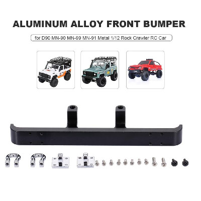 

Aluminum Alloy Front Bumper for D90 MN-90 MN-99 MN-91 Metal 112 Rock Crawler RC Car Parts Black