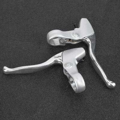 

Greensen 1 Pair Durable Silver Aluminum Alloy Bicycle Brake Lever Bike Replacement Accessory