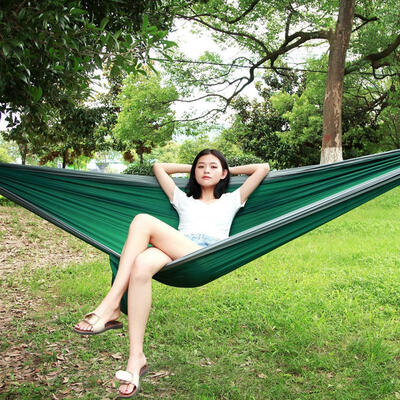

Greensen Outdoor Nylon Hammock Tent Sleeping Hanging Bed for Camping Picnic