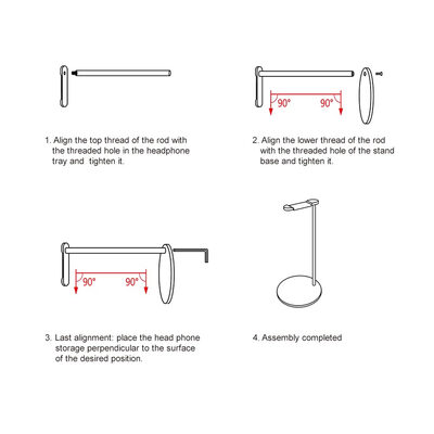 

New Bee NB-Z3 Universal Headphone Holder Gaming Headset Stand Earphone Display Rack Hanger Bracket for Over Ear Headsets