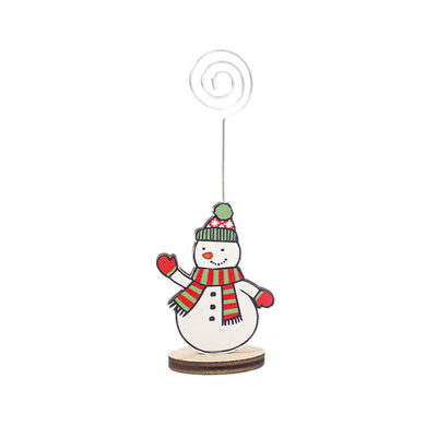 

Christmas Deer Penguin Santa Party Table Number Card Note Holder Picture Stand