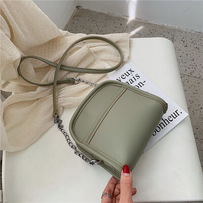 

Summer small bag handbags new 2019 France niche foreign wild single shoulder slung fashion chain saddle bag