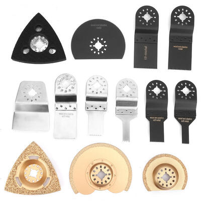

Greensen 13pcs Metal Oscillating Multi Tool Fast Cutting Saw Blade for Electric Grinding Machine