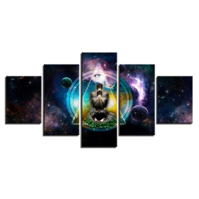 

Home Decor Poster Modern Wall Art OM Yoga Symbol Poster Buddha Buddhism Painting No Frame 100x55cm