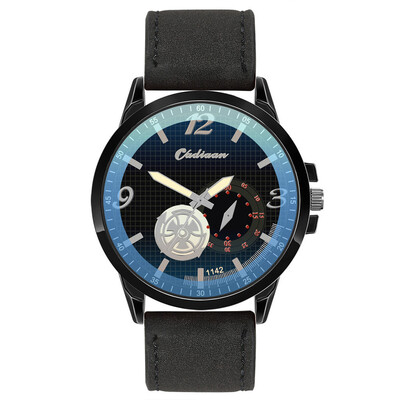 

Gobestart Fashion Leather Mens Quartz Watch Mens Watch Luxury Casual Watch Clock