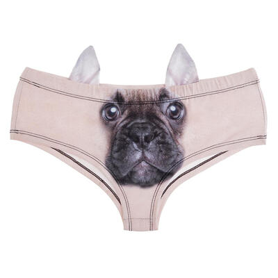 

Women 3D Animal Print Underwear Briefs with Ears Low Waist Sexy Panties