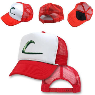 

NEW Pokemon -ASH KETCHUM Cap -EMBROIDERED Hat FREE SHIP