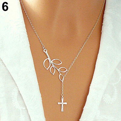 

Women\s Fashion Cute Cutout Branch Leaves Bird Owl Love Charm Short Necklace