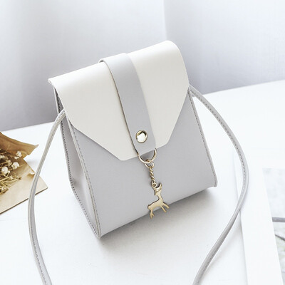 

2019 New Women Girls Casual Hot Sales Cute Female Bags Hit Color Cover Type Shoulder Mobile Phone Bag Messenger Purse