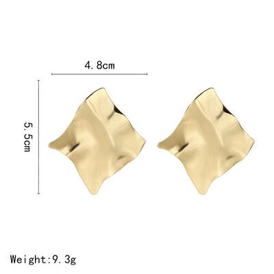 

2019 Vintage Earrings Big For Women Statement Drop Earrings Geometric Golden Color Metal Pendant Earrings Trend Fashion Jewelry