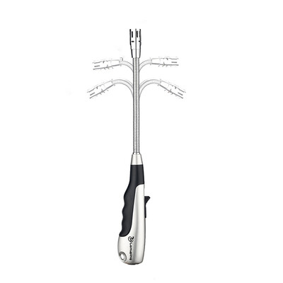 

618 silver lighter 360 degree rotatable long neck igniter super adjustable spray flame bbq igniter