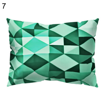 

Flower Leaf Bird Cube Plaid Pillow Case Cushion Cover Sofa Bed Car Cafe Decor