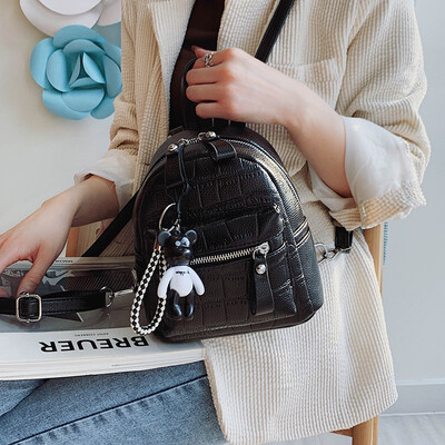 

Backpack female ins wind backpack Korean version 2019 new Harajuku vintage sense girl campus student wild bag