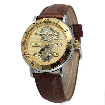

Calendar Forsining Genuine Tourbillon Hollow Mens Automatic Mechanical Watch