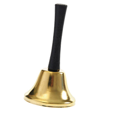 

Tailored Santas Gold Hand Held Christmas Santa Xmas Costume Accessory Ringing New Year
