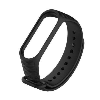 

Replacement Wrist Strap for Xiao-Mi Band 34 Universal TPU Rhombic Wrist Straps Purple