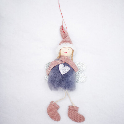 

New Cute Angel Plush Doll Christmas Decoration Pendant Creative Christmas Tree Ornaments Christmas Decoration For Home