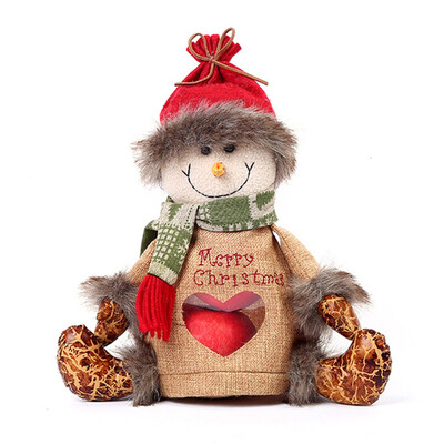 

Merry Christmas Candy Storage Doll Decoration Santa Claus Storage Bag Gift Christmas Decorations For Home