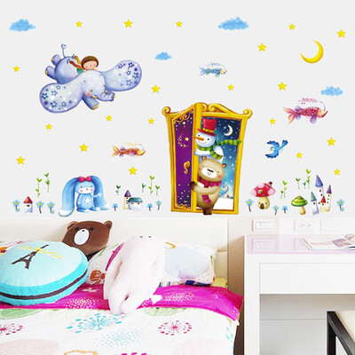 

〖Follure〗Fairy Tale Magic Door Children Room Bedroom Cartoon Can Remove Wall Stickers
