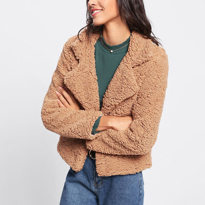 

Womens Warm Thick Autumn Winter Coats Casual Plus Size Long Sleeve Jackets Tops