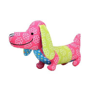 

Tailored Animal Dog Shape Sound Interactive Squeaky Plush Baby Kid Toy