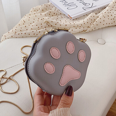 

Mini-small-bag womens new style 2019 cute little girls cat-claw bag chic chain single-shoulder single-shoulder bag