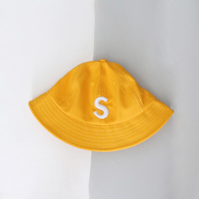 

Embroidered letter  childrens Hat Korean version of Joker Sun Hat street tide outdoor parent Sun Hat fisherman Hat