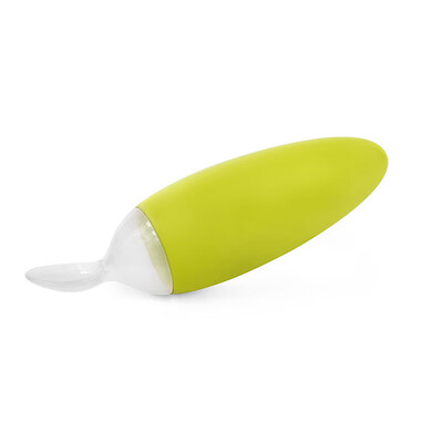 

Boon newborn silicone squeeze spoon food supplement rice flour feeding spoon newborn tableware rice paste bottle green