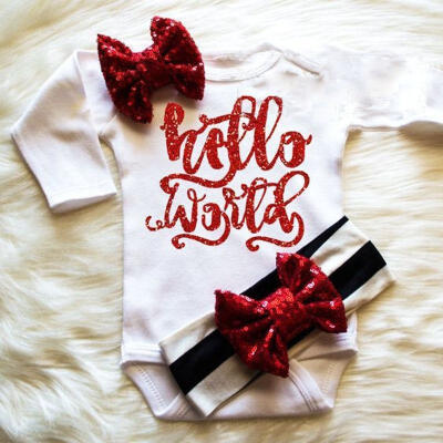 

Newborn Infant Kids Baby Girls Cotton Romper Jumpsuit Bodysuit Clothes Outfits