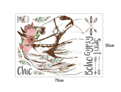 

Gobestart Horse Head Stickers Decorative Creative Removable Wall Stickers