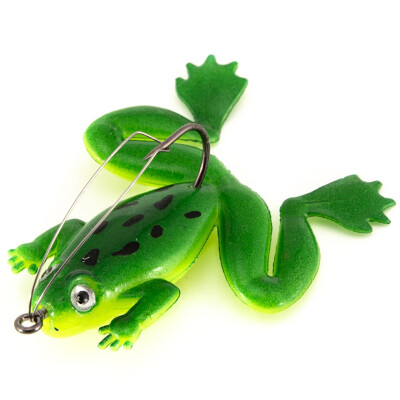 

New Hot Fishing Lure Artificial Fishing Silicone Bait Frog Lure with Hook Soft Fishing Frog Lures Fishing Tackle Useful