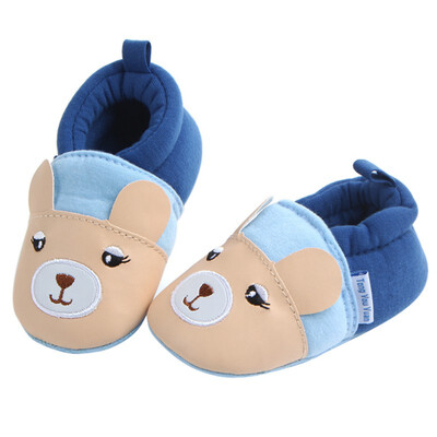 

WEIXINBUY Baby Boys Girls Soft Cotton Crib Shoes Infant Anti Slip Toddler Shoes For 3-11M Kids 8 Styles First Walkers