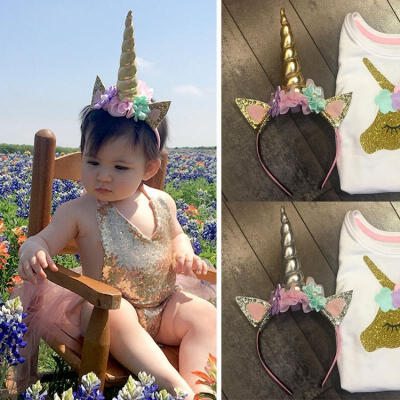 

Decorative Unicorn Horn Head Party Hair Headband Fancy Dress Cosplay Costume Ear