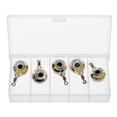 

5PCS LED Fishing Light Deep Drop Underwater Round Shape Squid Strobe Flashing Light Bait Lure