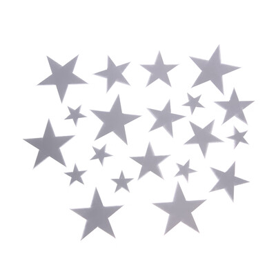 

20pcs Cartoon Star Removable Mirrors Wall Stickers Children Room Wall Decor